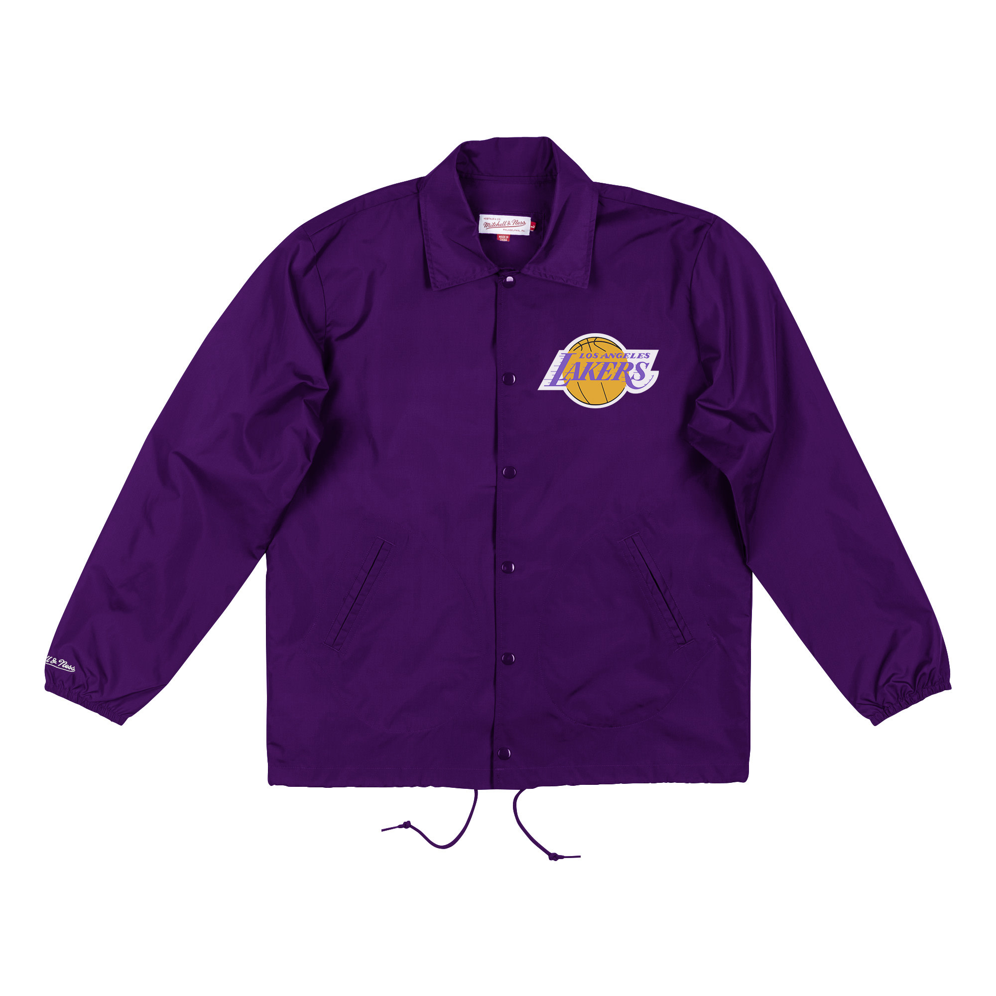 Lakers Men's M&N Coaches Jacket Purple