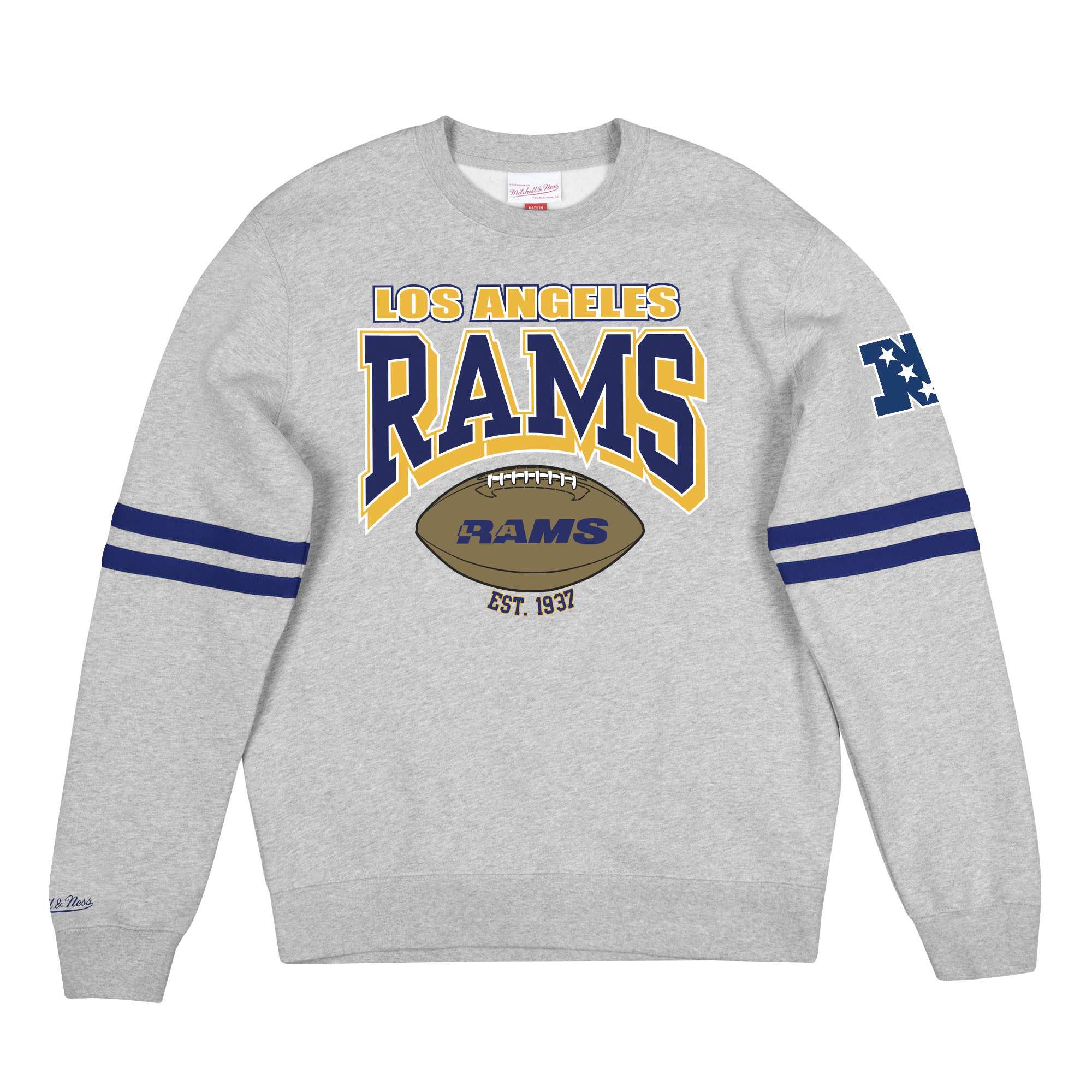 Los Angeles Rams Mitchell & Ness All Over Print Crew