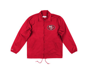 Men's Mitchell & Ness Scarlet San Francisco 49ers Faithful Satin