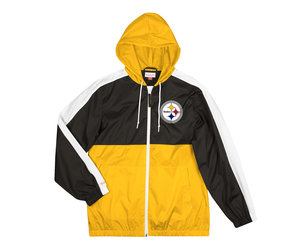 Steelers Men's M&N Undeniable F/Z Windbreaker - The Locker Room of Downey