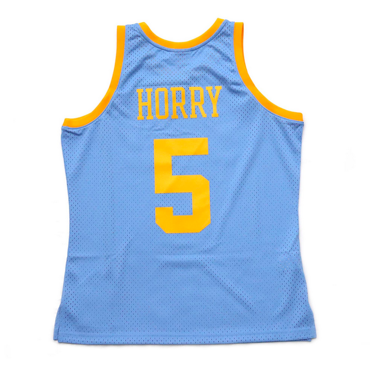 Mitchell and Ness LA Lakers Men's Mitchell & Ness 2001-2002 Robert Horry #5 Replica Swingman MPLS Light Blue Jersey