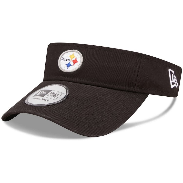 New Era NFL Steelers New Era Black Adjustable Visor