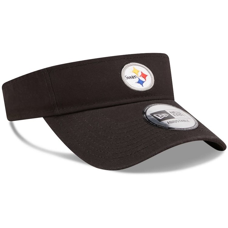 New Era NFL Steelers New Era Black Adjustable Visor