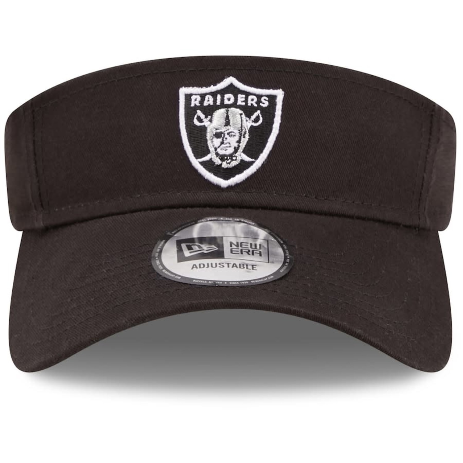 Men's New Era Black Las Vegas Raiders 2021 NFL Sideline Home Visor