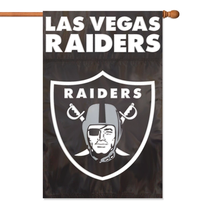 Party Animal, Inc. 2-Sided Applique Banner Flag NFL Raiders
