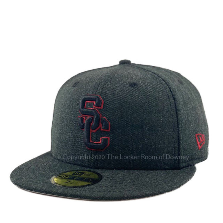 New Era USC Trojans Heather Black