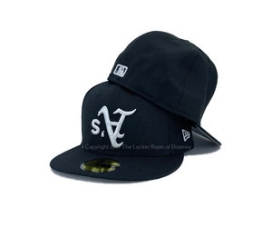 New Era 59Fifty MLB Oakland Athletics Upside Down Logo Fitted Hat