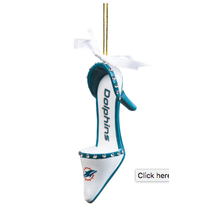 Evergreen NFL Miami Dolphins Team Shoe Ornament