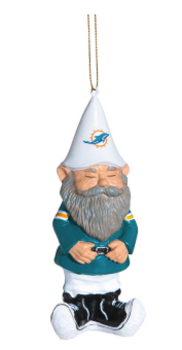 Evergreen NFL Miami Dolphins Gnome Ornament