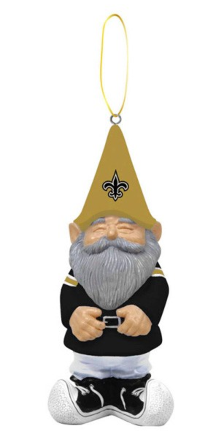 Evergreen NFL New Orleans Saints Gnome Ornament