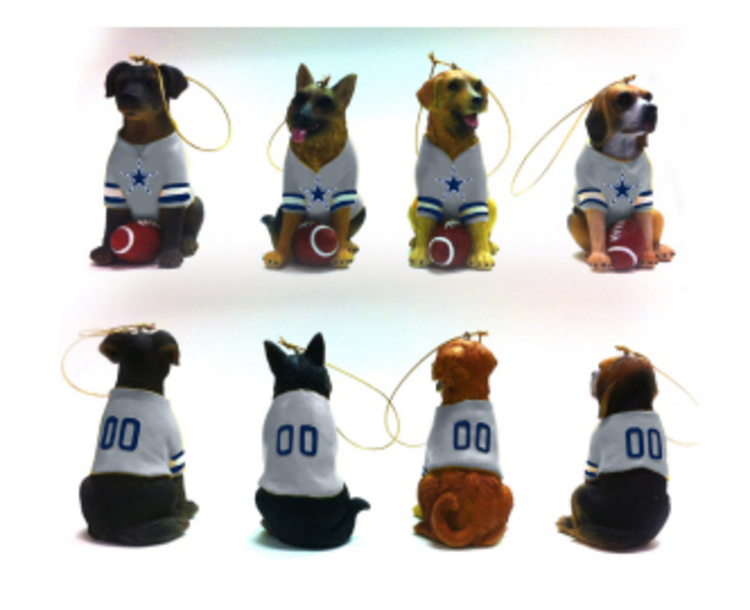 Evergreen NFL Dallas Cowboys Team Dog Ornament