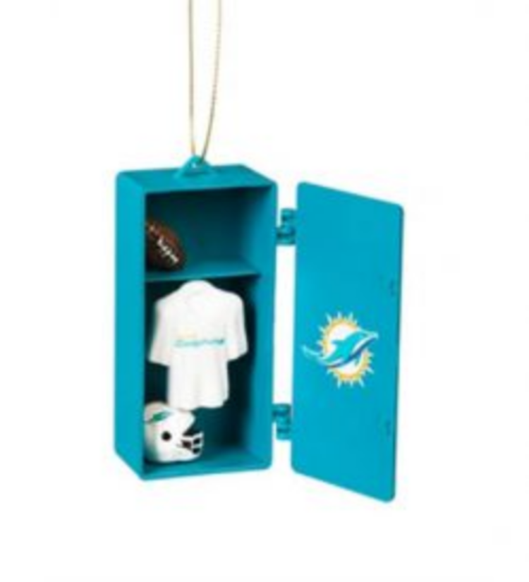 Evergreen NFL Miami Dolphins Locker Ornament