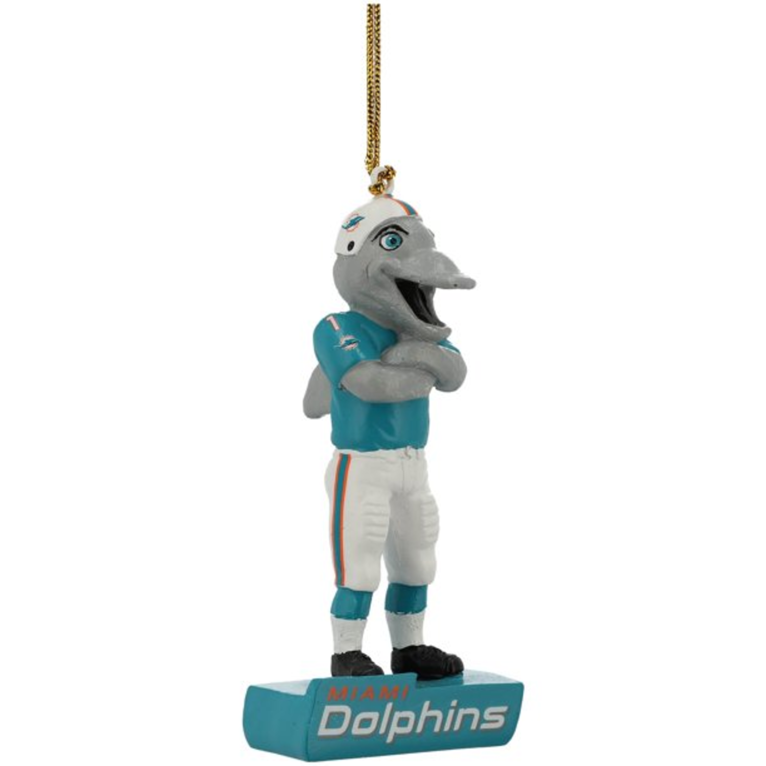 Miami Dolphins Ornament Gnome Fan 2 Pack Evergreen Enterprises Sports Fan Shop