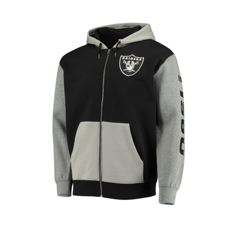 Mitchell and Ness Raiders Mitchell & Ness Color Blocked Full-Zip Fleece Hoodie