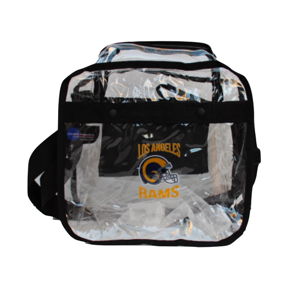 Littlearth NFL Cleveland Browns Stadium Friendly Clear Carryall Crossbody  Bag with Team Logo, 12 x 12 x 6, Team Color