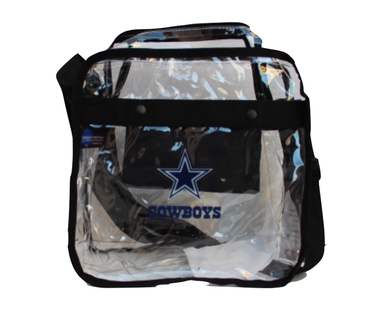 Little Earth NFL Clear Carryall Crossbody Cowboys