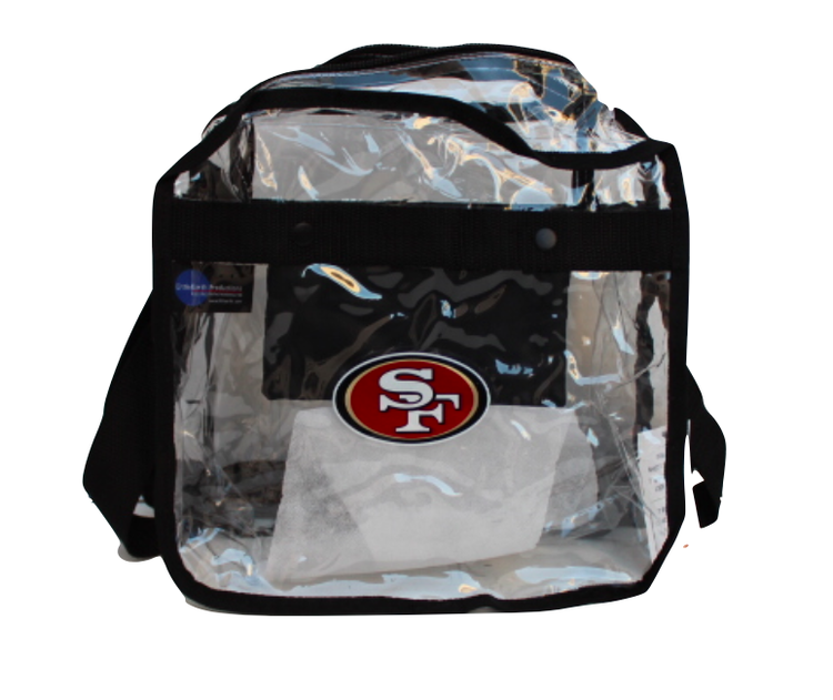 Little Earth NFL Clear Carryall Crossbody 49ers