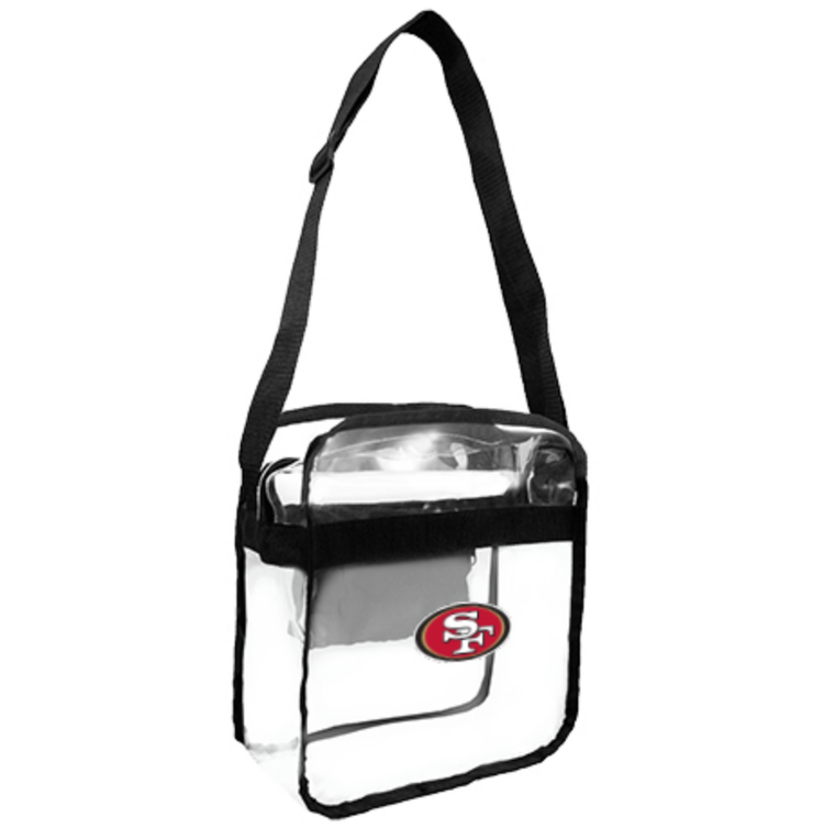Little Earth NFL Clear Carryall Crossbody 49ers