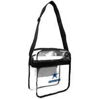 Little Earth NFL Clear Carryall Crossbody Cowboys