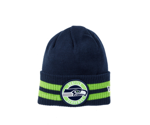 Kids Striped Seattle Seahawks Beanie