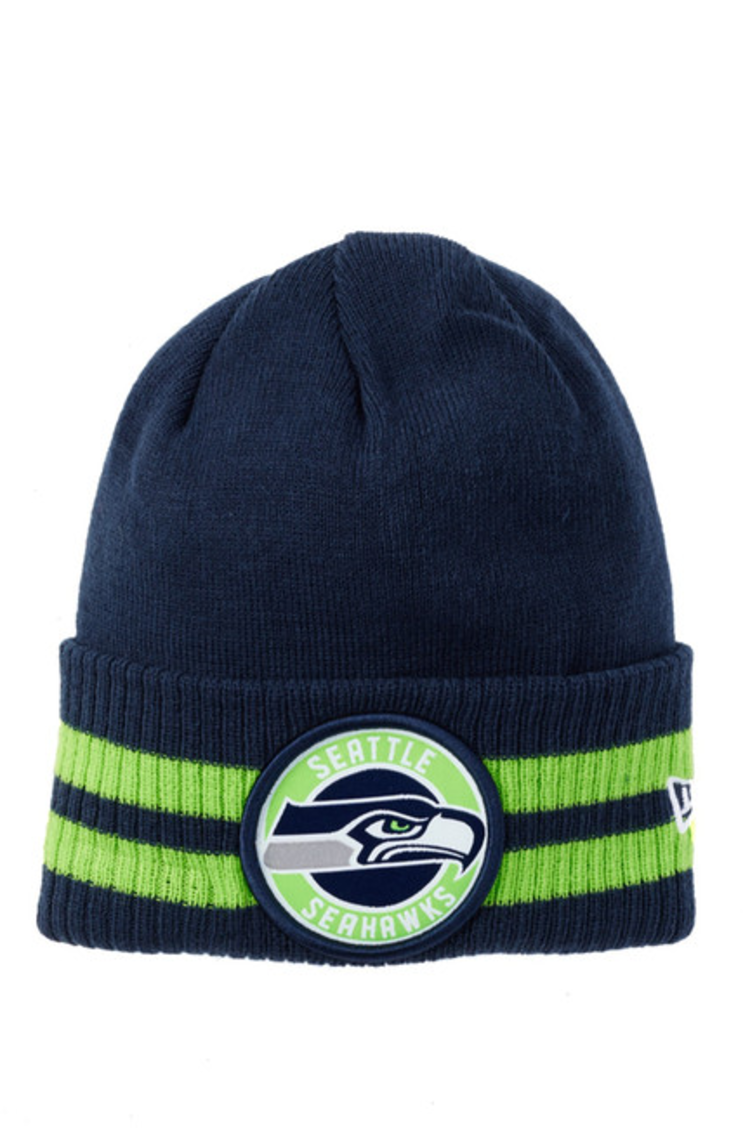 New Era NFL Seattle Seahawks 2 Striped Remix Knit