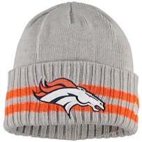 New Era NFL Denver Broncos 2 Striped Gray Knit