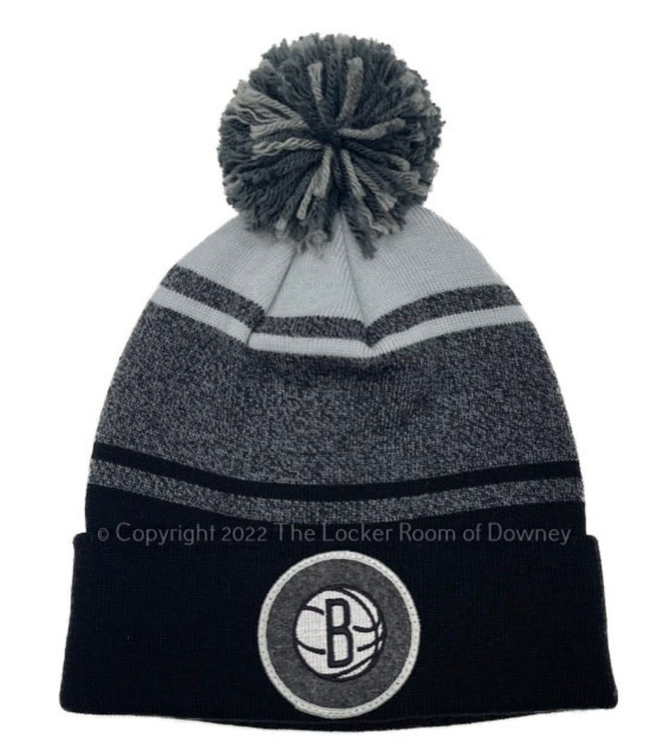 Mitchell and Ness Brooklyn Nets Heather Stripe Knit