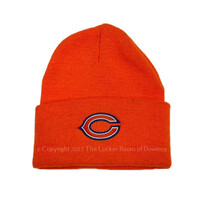 NFL Bears Raised Cuffed Knit Orange