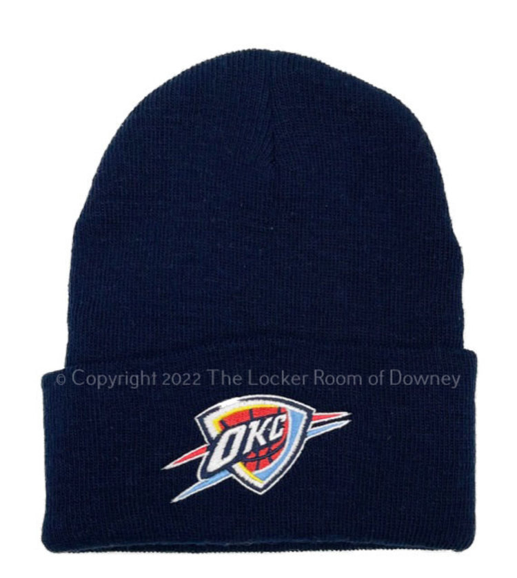 NBA NBA Oklahoma City Thunder Basic Cuffed Knit Navy