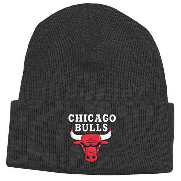 Adidas NBA Chicago Bulls Adidas Basic Cuffed Knit Black