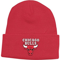 Adidas NBA Chicago Bulls Adidas Basic Cuffed Knit Red