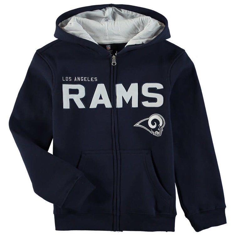 NFL NFL Los Angeles Rams Youth Stated F/Z Hoodie Navy