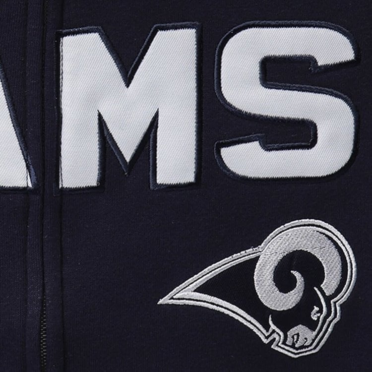 NFL NFL Los Angeles Rams Youth Stated F/Z Hoodie Navy