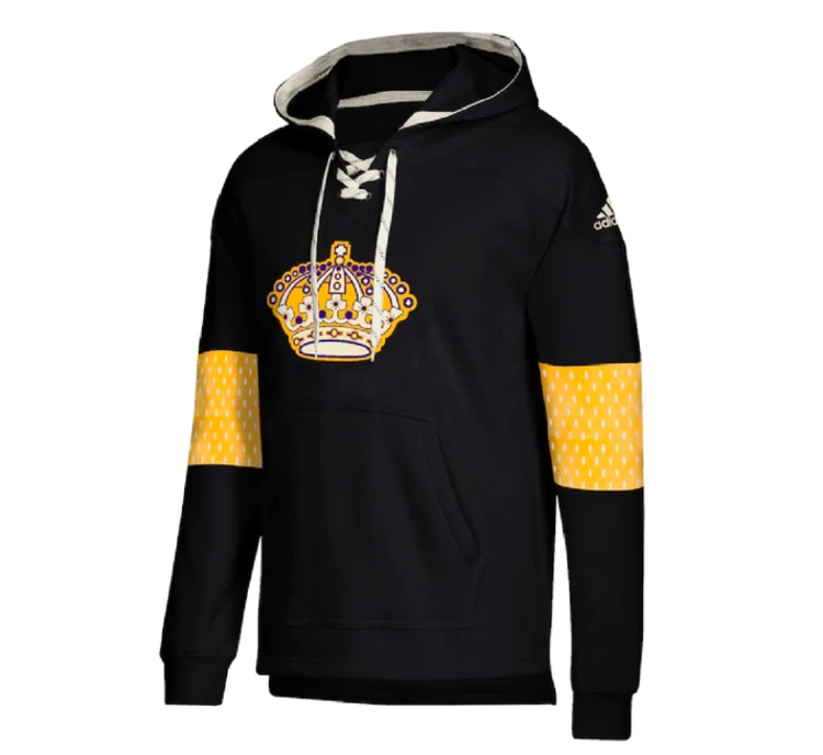 Adidas LA Kings M '18 Throwback Crown P/O Hood Black