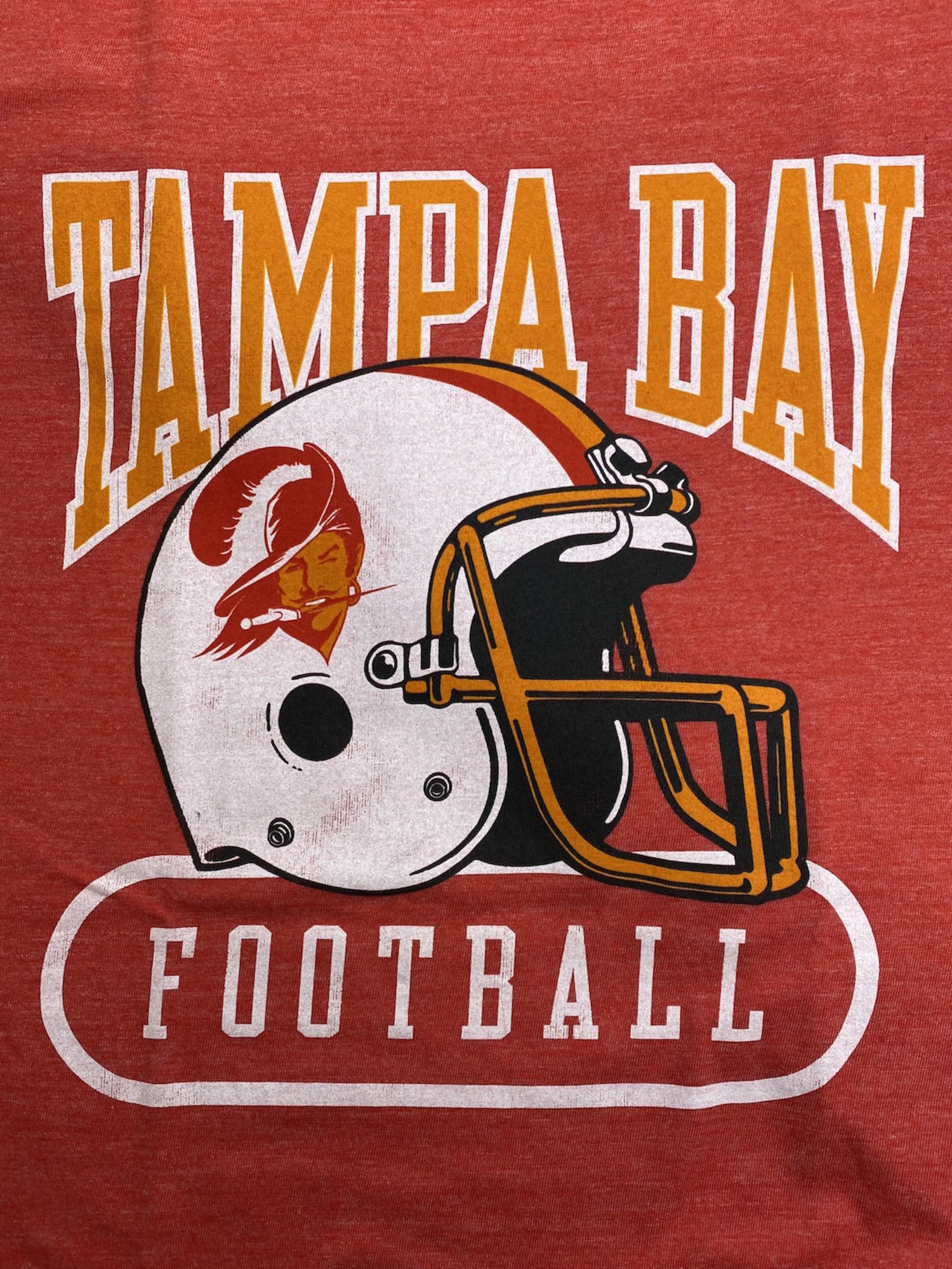 Tampa Bay Buccaneers Throwback T-Shirt, Red - Size: M, NFL by New Era