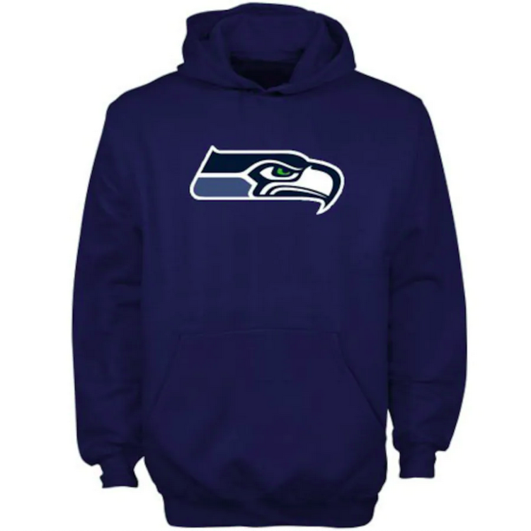 Outerstuff NFL Seattle Seahawks Youth Prime Pullover Hoodie Navy