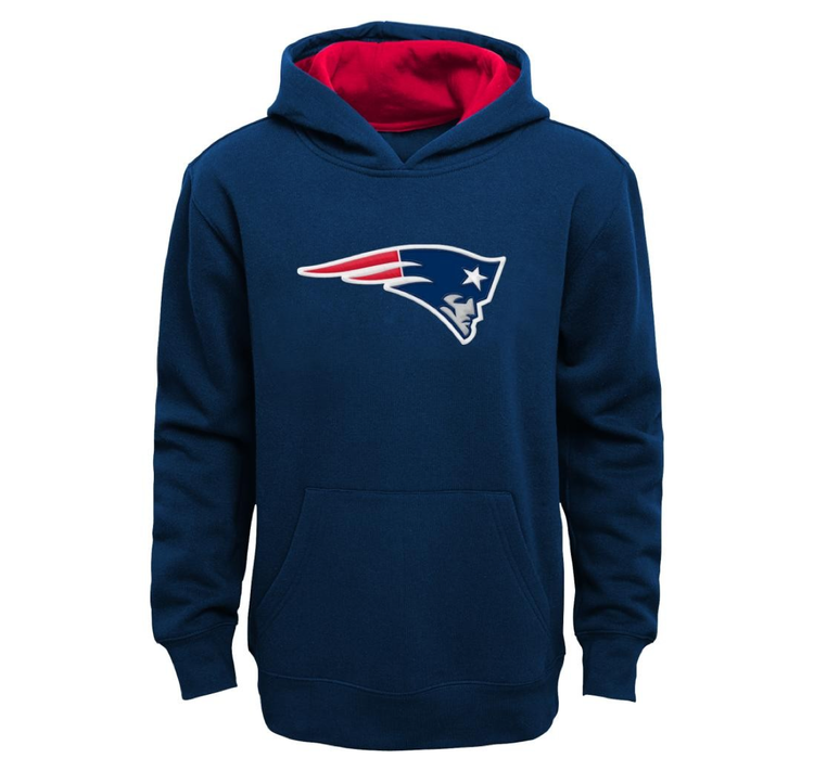 Outerstuff NFL New England Patriots Youth Prime Pullover Hoodie Navy
