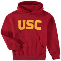 USC Trojans Youth Wordmark Pullover Hoodie Cardinal