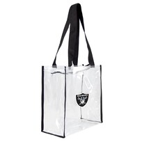 Little Earth NFL Clear Square Stadium Tote Raiders