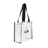 Little Earth NFL Clear Square Stadium Tote LA Rams