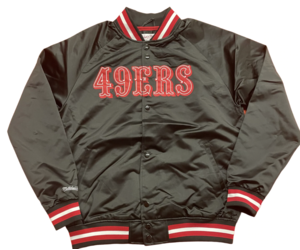 Mitchell & Ness M&N Lightweight Satin Jacket - Chicago Bulls Black