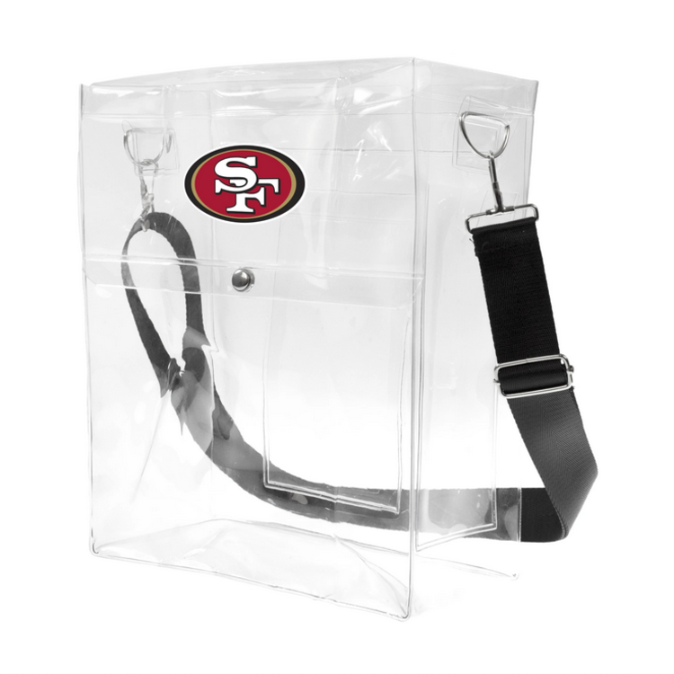 Little Earth NFL Clear Ticket Satchel San Francisco 49ers