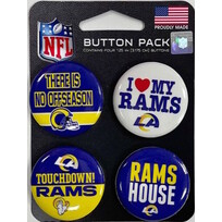 Wincraft LA Rams Button 4-Pack
