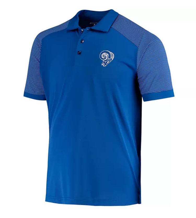 Antigua Rams M Skull Royal Engage Polo
