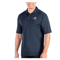Antigua Rams M Logo Navy Exceed Polo