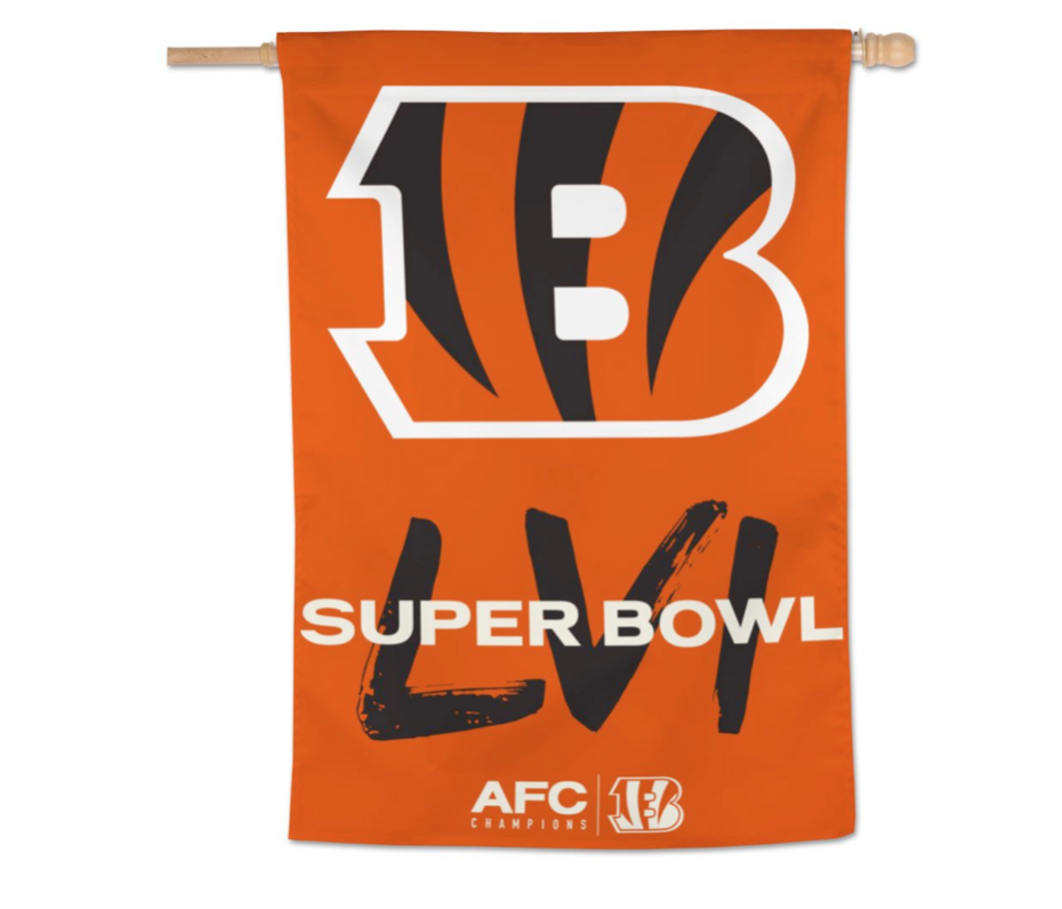 Wincraft NFL Bengals Super Bowl LVI Bound Vertical Flag