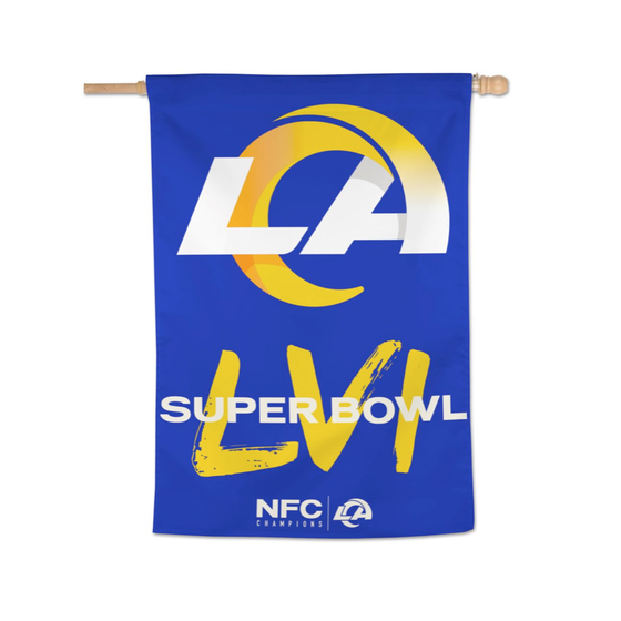 Los Angeles Rams Super Bowl LVI Champions Car Flag FOCO