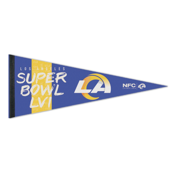 WinCraft Los Angeles Rams Super Bowl 56 Champions Premium Pennant