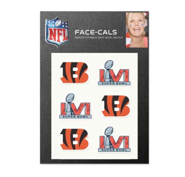 Wincraft Face Cals NFL Bengals SBLVI