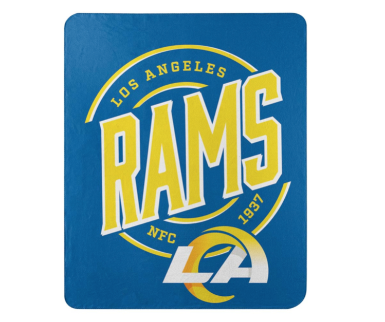 Northwest Rams Campaign Fleece Throw Blanket 50x60